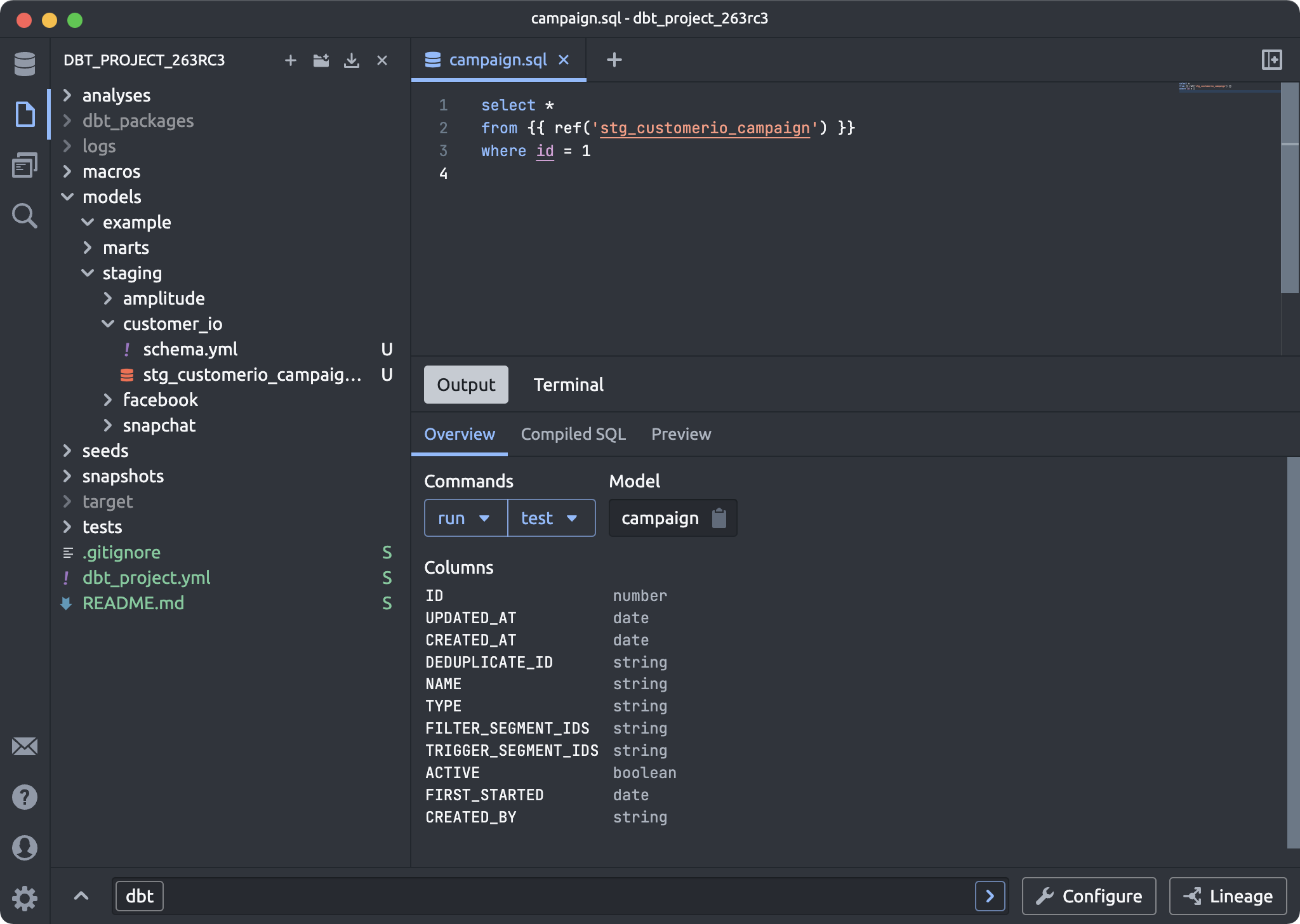 git tree status