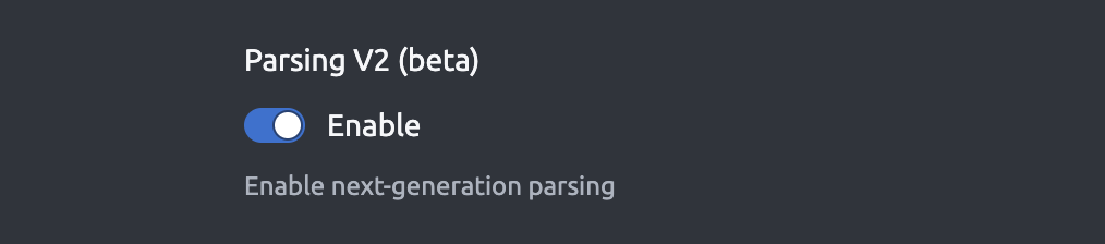 toggle v2 parser